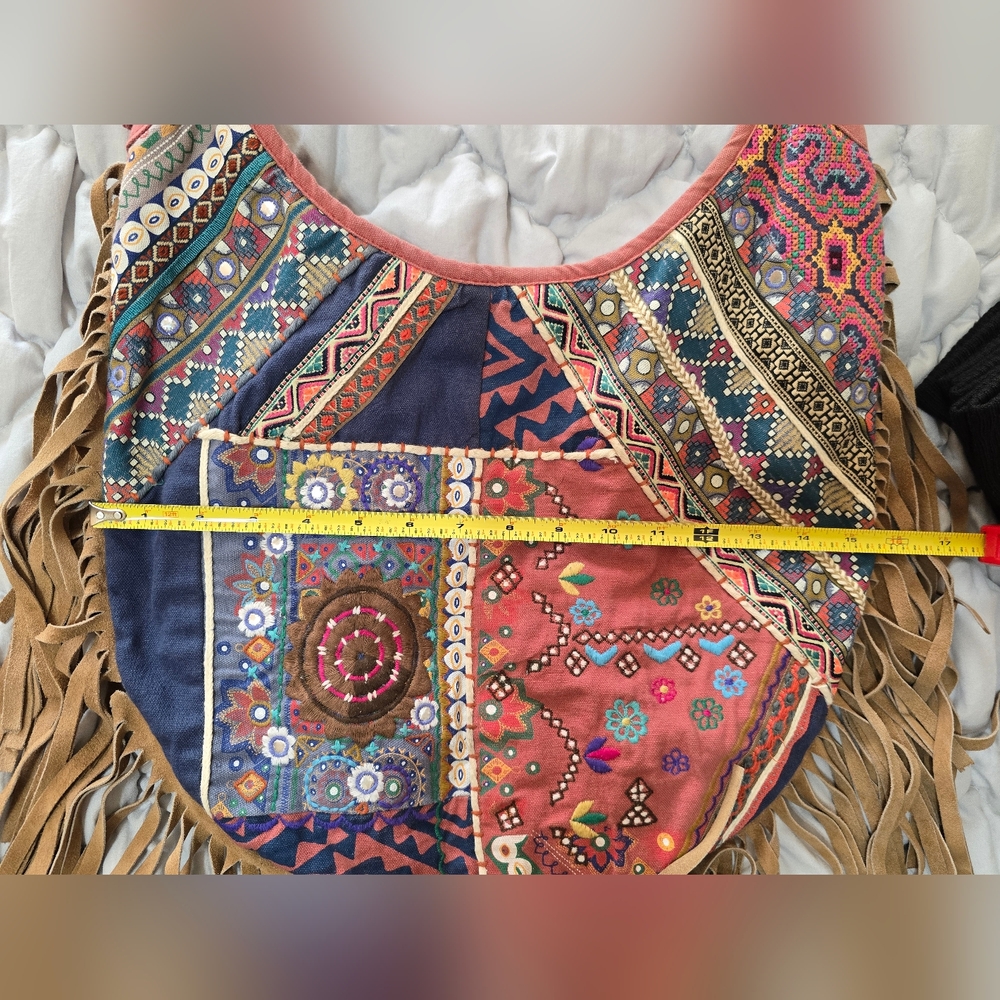 Ecote Multicolor Patchwork Shoulder Bag - image 7